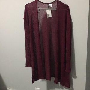 NWT H&M Lightweight Maroon Sweater